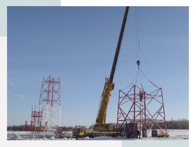 Монтаж вышек связи в Павловском Посаде