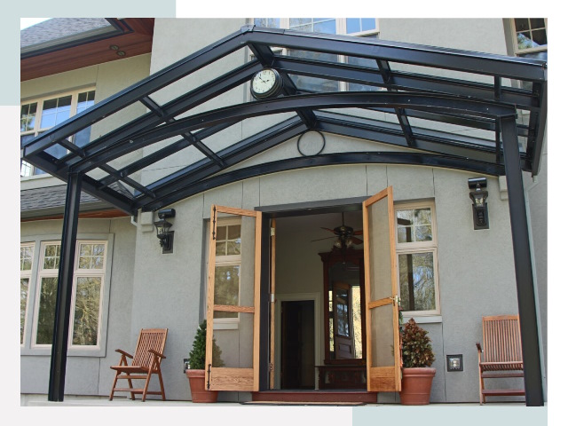 Козырьки металлические в Павловском Посаде