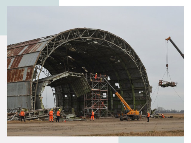 Демонтаж ангаров в Павловском Посаде